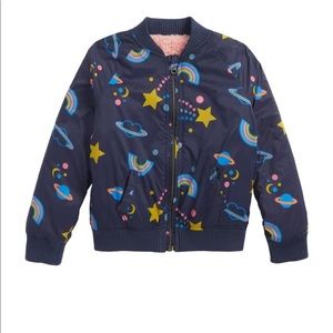 Reversible Nylon & Faux Fur Bomber Jacket